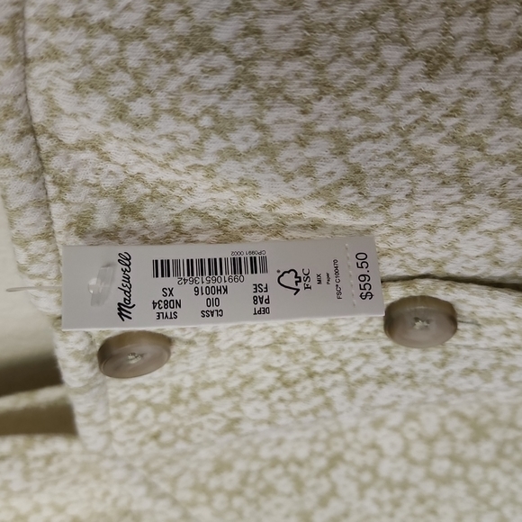 Madewell Floral Jacquard Button-Front Top - Picture 10 of 10